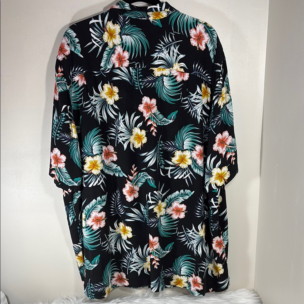Men's George 3XL Floral Button-Up Shirt - Picture 2 of 7